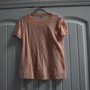 Loft Peach Short Sleeve Sweater - Size M
